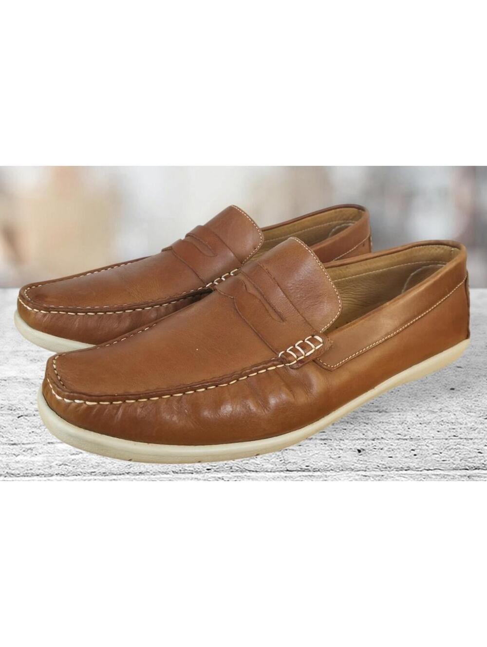 Mercanti Fiorentini Penny Loafer Brown Mens size 13 Made In Brazil